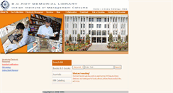Desktop Screenshot of library.iimcal.ac.in