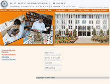 Tablet Screenshot of library.iimcal.ac.in